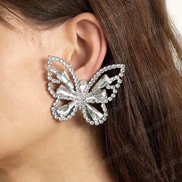 shiny rhinestone butterfly drop earrings shape women's earrings dinner wedding accessories fashion statement luxury jewelry, Silver
shiny rhinestone butterfly drop earrings shape women's earrings dinner wedding accessories fashion statement luxury jewelry, Silver