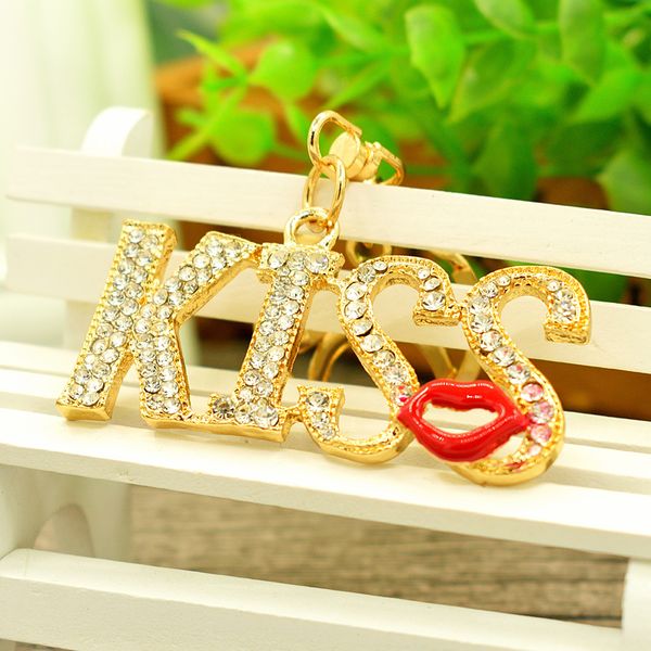 crystal kiss keyring keychain enamel alloy rhinestone paved alloy pendant car key chain fashion letter lip metal key rings, Slivery;golden
crystal kiss keyring keychain enamel alloy rhinestone paved alloy pendant car key chain fashion letter lip metal key rings, Slivery;golden