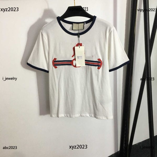 woman t-shirt black edging design girl embroidered logo decoration tees loose fit short sleeve t shirt #multiple product, White
woman t-shirt black edging design girl embroidered logo decoration tees loose fit short sleeve t shirt #multiple product, White