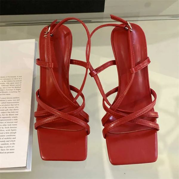 casual shoes narrow band stiletto high heels women sandals 2023 summer square toe buckle strap party prom sexy, Black
casual shoes narrow band stiletto high heels women sandals 2023 summer square toe buckle strap party prom sexy, Black