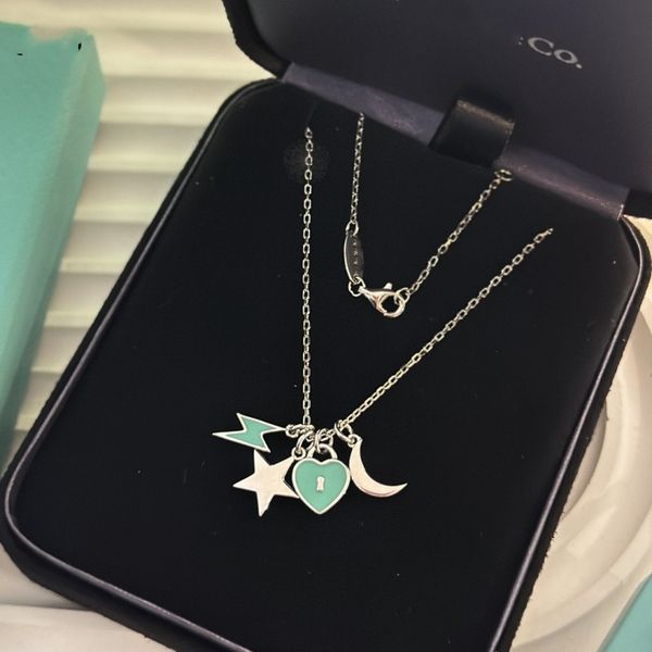 fashion designer necklace heart brand star lightning crescent classic element necklace 925 sterling silver non-allergic non-fading girlfrien
fashion designer necklace heart brand star lightning crescent classic element necklace 925 sterling silver non-allergic non-fading girlfrien