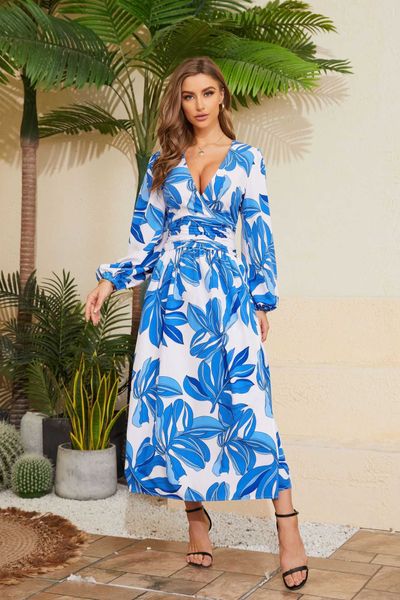 2023 spring new temperament women's printed slim fit fashion dress, White;black
2023 spring new temperament women's printed slim fit fashion dress, White;black