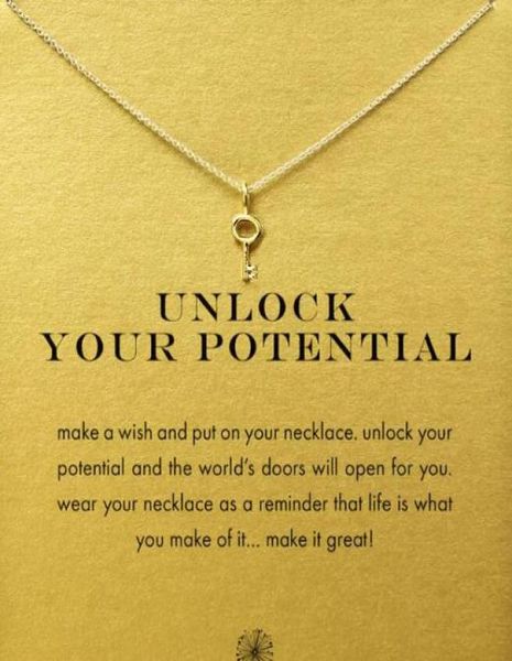 with card cute dogeared necklace with new keyunlock your potential silver and gold color no fade and 210624
with card cute dogeared necklace with new keyunlock your potential silver and gold color no fade and 210624