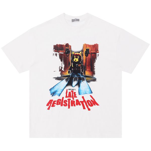 men's t-shirts 2023 spring/summer new european and american fashion brand dropout bear printed short sleeve t-shirt for men, White;black
men's t-shirts 2023 spring/summer new european and american fashion brand dropout bear printed short sleeve t-shirt for men, White;black