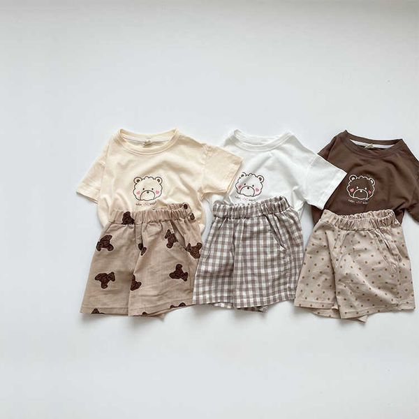 2023 summer new korean baby thin cotton short sleeve t-shirt shorts two piece set, White
2023 summer new korean baby thin cotton short sleeve t-shirt shorts two piece set, White