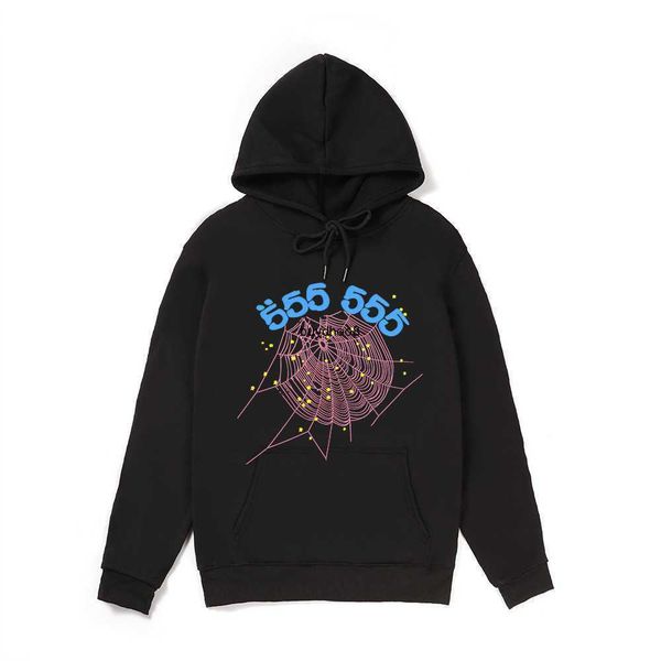 men and women fashion hoodies sweatshirts sweater trend rap singer sp5der 555 peripheral sweater t2va, Black
men and women fashion hoodies sweatshirts sweater trend rap singer sp5der 555 peripheral sweater t2va, Black