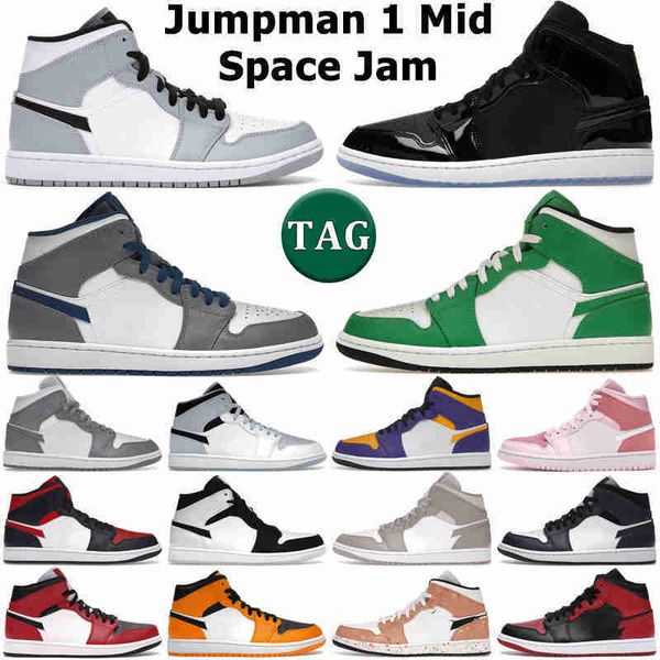1 mid basketball shoes men women 1s space jam light smoke grey digital pink true ice blue diamond shorts lucky green linen mens trainers out
1 mid basketball shoes men women 1s space jam light smoke grey digital pink true ice blue diamond shorts lucky green linen mens trainers out