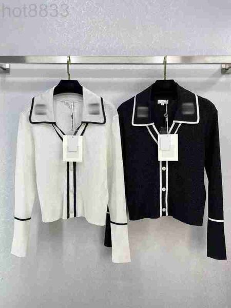 women's sweaters designer 2023 spring summer milan runway sweater lapel neck long sleeve high end jacquard cardigan iahz, White;black
women's sweaters designer 2023 spring summer milan runway sweater lapel neck long sleeve high end jacquard cardigan iahz, White;black