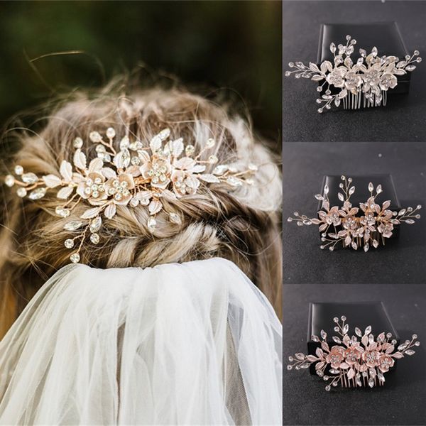 exquisite flower leaves bridal headwear plate hair accessories rose element hair comb pin matching design fs-0005, Silver
exquisite flower leaves bridal headwear plate hair accessories rose element hair comb pin matching design fs-0005, Silver