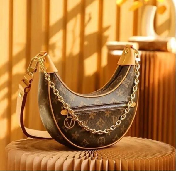 women designer bags half moon axillary handbag shoulder crescent loop luxury purses vintage monograms chain underarm baguette bag printed
women designer bags half moon axillary handbag shoulder crescent loop luxury purses vintage monograms chain underarm baguette bag printed