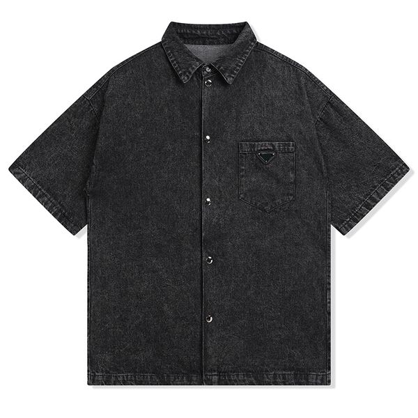 23ss men designer shirt denim shirt casual retro polo shirt square genuine denim washed black ash style s-l high street luxury inverted tria, White;black
23ss men designer shirt denim shirt casual retro polo shirt square genuine denim washed black ash style s-l high street luxury inverted tria, White;black