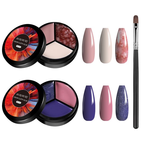buriburi 6 colors solid gel nail polish with brush set, pudding cream gel soaking palette curing needed manicure diy salon nail kit (16-24), Red;pink
buriburi 6 colors solid gel nail polish with brush set, pudding cream gel soaking palette curing needed manicure diy salon nail kit (16-24), Red;pink