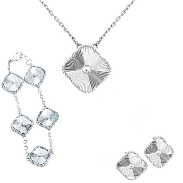fashion necklaces designers lucky four leaf clover necklace jewelry sets for women necklaces van bracelets 5 motifs elegant gift earrings lu, Silver
fashion necklaces designers lucky four leaf clover necklace jewelry sets for women necklaces van bracelets 5 motifs elegant gift earrings lu, Silver