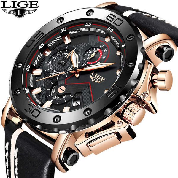 lige fashion big dial leather mens watches brand luxury quartz watch for men military waterproof wristwatch business clock 230605, Slivery;black
lige fashion big dial leather mens watches brand luxury quartz watch for men military waterproof wristwatch business clock 230605, Slivery;black