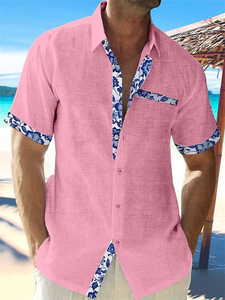 hawaiian men's linen shirt casual lace shirt printed beach pocket short sleeves oversized jacket 5 colors summer fashion 2023, White;black
hawaiian men's linen shirt casual lace shirt printed beach pocket short sleeves oversized jacket 5 colors summer fashion 2023, White;black