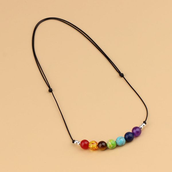 colorful natural stone bead handmade rope chain pendant necklaces for women girl party club decor fashion jewelry, Silver
colorful natural stone bead handmade rope chain pendant necklaces for women girl party club decor fashion jewelry, Silver