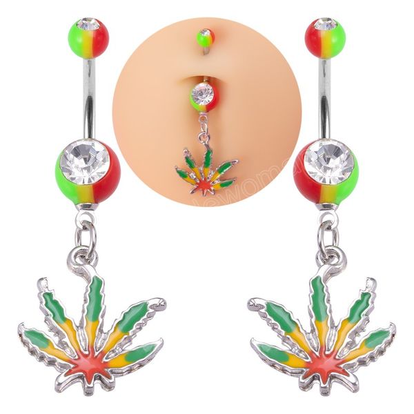 leaf navel piercing belly button rings barbell stainless steel bar dangling ombligo for women men body jewelry, Silver
leaf navel piercing belly button rings barbell stainless steel bar dangling ombligo for women men body jewelry, Silver