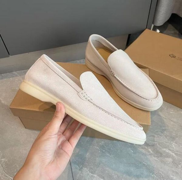 designer suede shoes charms embellished walk suede loro.piana loafers couple mens leather casual slip on flats for men women sports dress pa, Black 
designer suede shoes charms embellished walk suede loro.piana loafers couple mens leather casual slip on flats for men women sports dress pa, Black