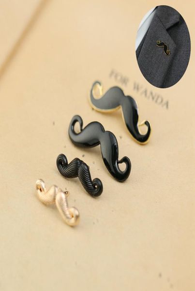 new fashion black golden moustache enamel brooches pins small suit shirt collar lapel pins badge settings for men boy party wear w2355564, Gray
new fashion black golden moustache enamel brooches pins small suit shirt collar lapel pins badge settings for men boy party wear w2355564, Gray