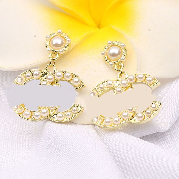 18k gold plated designer brand earrings designers double letter stud earring for women&girl elegant pearl earring wedding party jewerlry, Golden;silver
18k gold plated designer brand earrings designers double letter stud earring for women&girl elegant pearl earring wedding party jewerlry, Golden;silver