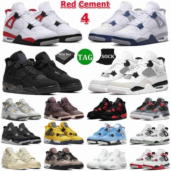 with box 4 men basketball shoes 4s midnight navy red cement thunder military black cat pn dust lightning sail mens women trainers outdoor sp
with box 4 men basketball shoes 4s midnight navy red cement thunder military black cat pn dust lightning sail mens women trainers outdoor sp