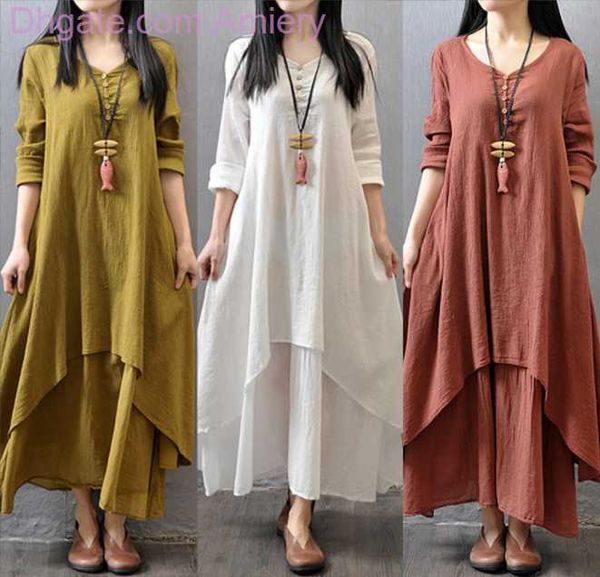 wholesale fashion women dress summer autumn cotton linen boho solid long maxi dresses for woman casual loose long sleeve v-neck dress vestid, Black;gray
wholesale fashion women dress summer autumn cotton linen boho solid long maxi dresses for woman casual loose long sleeve v-neck dress vestid, Black;gray