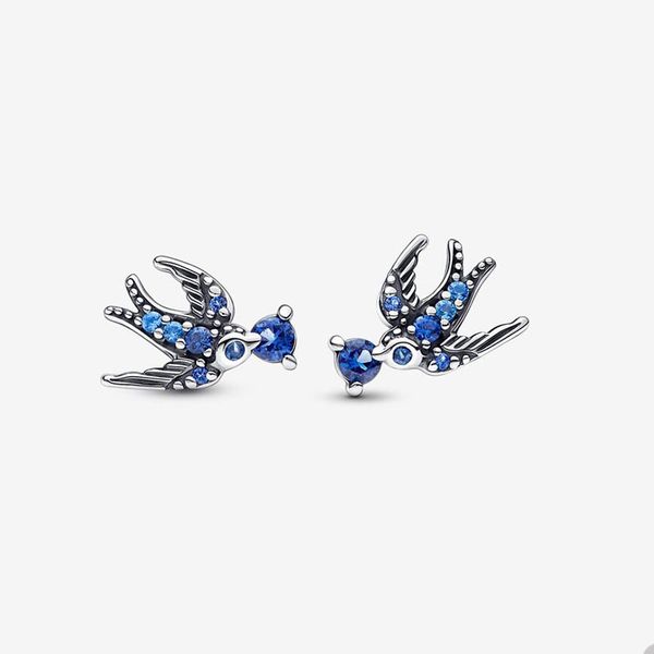 sparkling swallow stud earrings for pandora authentic sterling silver party jewelry designer earring for women blue crystal diamond cute ear, Golden;silver
sparkling swallow stud earrings for pandora authentic sterling silver party jewelry designer earring for women blue crystal diamond cute ear, Golden;silver