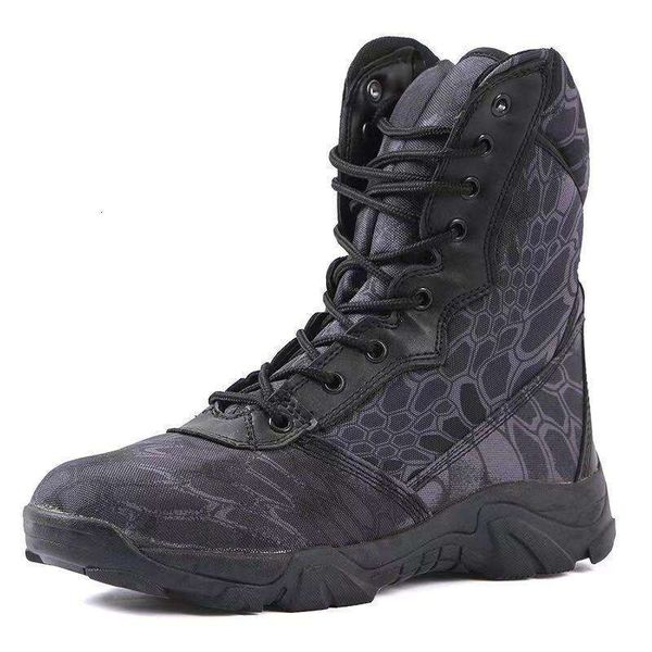 outdoor tactical high-combat boots non-slip wear-resistant python boots camouflage hiking shoes special forces men's desert, Black
outdoor tactical high-combat boots non-slip wear-resistant python boots camouflage hiking shoes special forces men's desert, Black