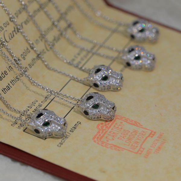 high end s925 sterling silver plated thick platinum with full diamond sky star leopard head necklace, european and american fashion design s
high end s925 sterling silver plated thick platinum with full diamond sky star leopard head necklace, european and american fashion design s