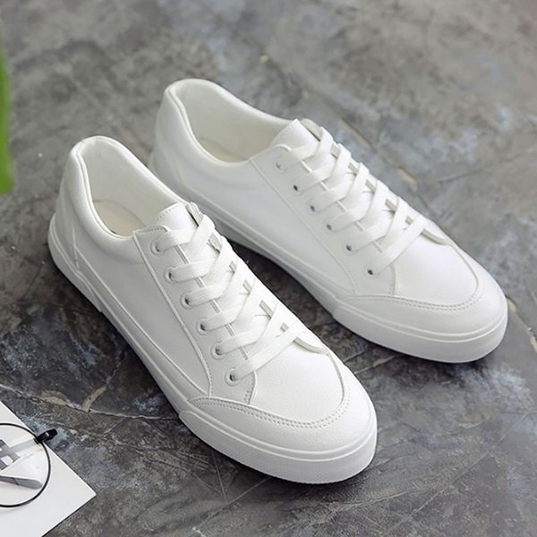 new plain white shoes men's laced up summer canvas sneakers low men vulcanize shoes casual sneakers skateboard shoes autumn, Black
new plain white shoes men's laced up summer canvas sneakers low men vulcanize shoes casual sneakers skateboard shoes autumn, Black