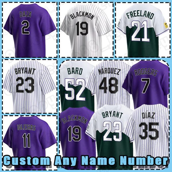 19 charlie blackmon 23 kris bryant baseball jerseys brendan rodgers 39 brent suter daniel bard kyle and c.j. cron rockies german marquez yon, Blue;black
19 charlie blackmon 23 kris bryant baseball jerseys brendan rodgers 39 brent suter daniel bard kyle and c.j. cron rockies german marquez yon, Blue;black