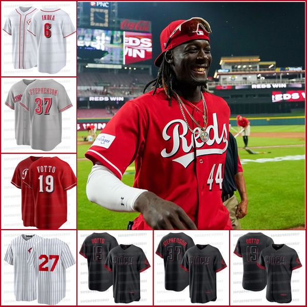 44 elly de la cruz 2023 city connect reds jersey 6 jonathan india 19 joey votto tyler stephenson tj friedl barry larkin 21 hunter greene 30, Blue;black
44 elly de la cruz 2023 city connect reds jersey 6 jonathan india 19 joey votto tyler stephenson tj friedl barry larkin 21 hunter greene 30, Blue;black