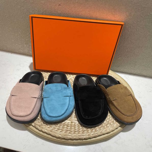 luxury designer slides platform chypre slippers women's mules shoes h letter sandals classic fashion outdoor flat real leather loafers, Black
luxury designer slides platform chypre slippers women's mules shoes h letter sandals classic fashion outdoor flat real leather loafers, Black