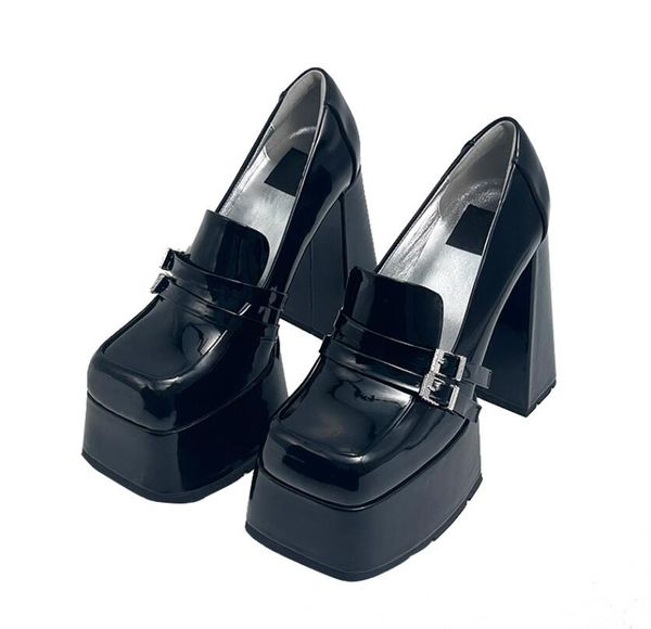 black platform mary jane shoes for women fashion square toe buckle patent leather lady muller shoes
black platform mary jane shoes for women fashion square toe buckle patent leather lady muller shoes