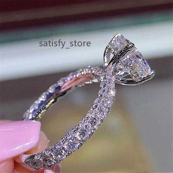 womens diamond ring romantic zircon shining round stone wedding bridal fashion jewelry engagement rings for women, Silver
womens diamond ring romantic zircon shining round stone wedding bridal fashion jewelry engagement rings for women, Silver
