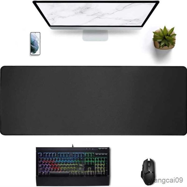 Image of Mouse Pads Wrist Black Mouse Pad Gaming Large Mouse pad Gamer Carpet Desk keyboard pad Superior Micro-Weave Cloth R230609