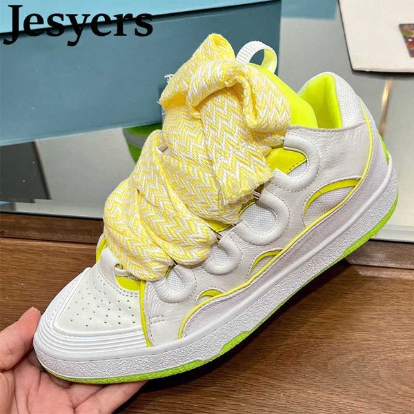 classic flat thick bottom daddy shoes large shoelaces mixed color patchwork casual shoes breathable vacation sneakers unisex
classic flat thick bottom daddy shoes large shoelaces mixed color patchwork casual shoes breathable vacation sneakers unisex