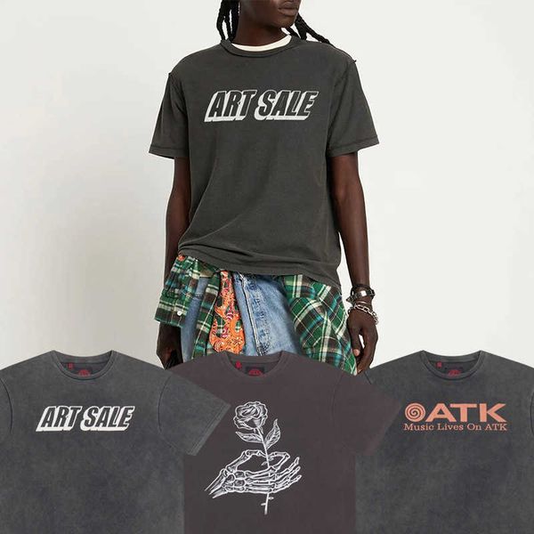 wholesale designer t shirt for sale g allery d ept artist co branded limited letter rose print high street washed old short sleeve t shirt, White;black
wholesale designer t shirt for sale g allery d ept artist co branded limited letter rose print high street washed old short sleeve t shirt, White;black