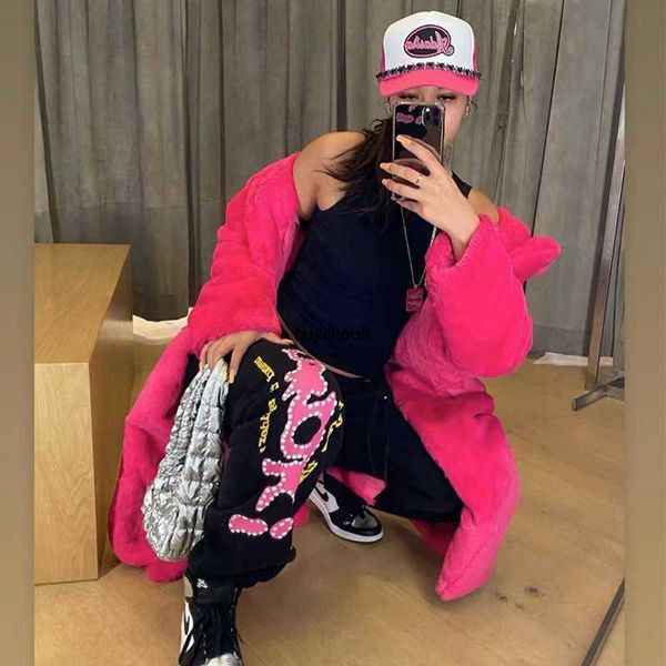men and women fashion pants sweatpants young thug star's same style sp5der 5555555 pink hoodie loose terry man t2le, Black;white
men and women fashion pants sweatpants young thug star's same style sp5der 5555555 pink hoodie loose terry man t2le, Black;white