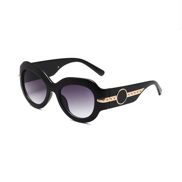 

Designer Polarized Sunglasses Eyewear Sun Glasses Goggles for Men Womens Luxury Large Round UV400 Anti-reflection Full Frame Summer Sports Beach Holiday Black Gray