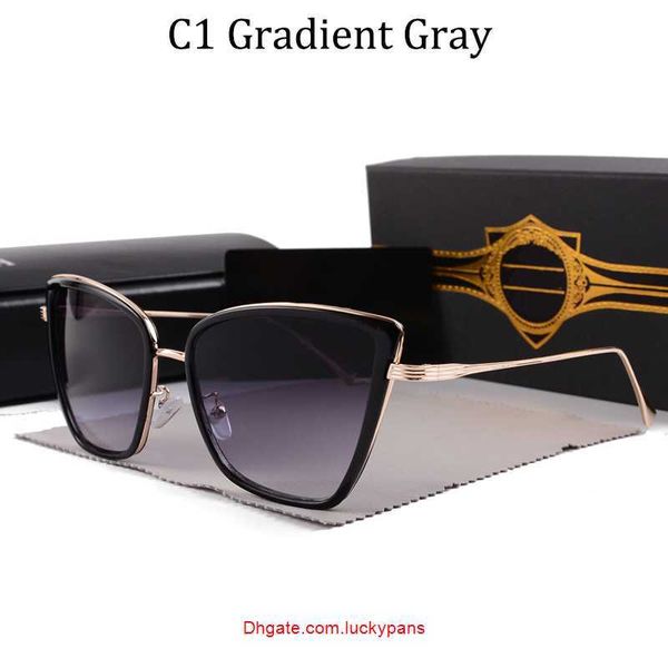 vintage sunglasses cat eye women's sun glasses fashion designer shades luxury golden frame sunglasses uv400 gradient sunbird dita d2sq, White;black
vintage sunglasses cat eye women's sun glasses fashion designer shades luxury golden frame sunglasses uv400 gradient sunbird dita d2sq, White;black