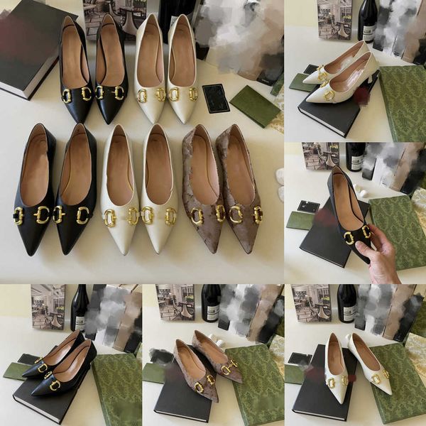 women's designer shoes high heel pointed toe leather dress shoes metal buckle g chain ballet flats party wedding single shoes elegant w, Black
women's designer shoes high heel pointed toe leather dress shoes metal buckle g chain ballet flats party wedding single shoes elegant w, Black