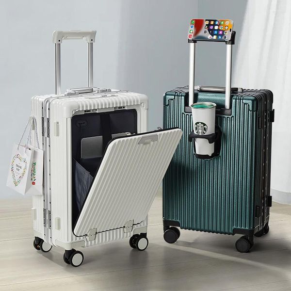 suitcases multi-functional business luggage case rechargeable suitcase front lid password water cup holder maleta
suitcases multi-functional business luggage case rechargeable suitcase front lid password water cup holder maleta