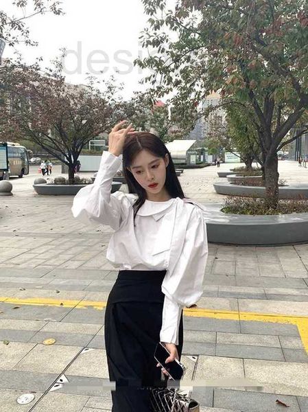 women's blouses & shirts designer high-end spring/summer side tie bow irregular collar design pure cotton shirt 9jai, White
women's blouses & shirts designer high-end spring/summer side tie bow irregular collar design pure cotton shirt 9jai, White