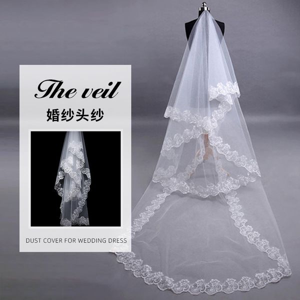 wholesale of 1.5 meter white combless single layer lace lace mesh bridal veil by manufacturers, Black
wholesale of 1.5 meter white combless single layer lace lace mesh bridal veil by manufacturers, Black