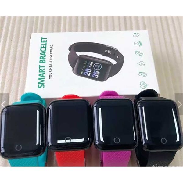 Image of Smart Wristbands Band 116 plus Waterproof Smart Bracelet Heart Rate Tracker Wristband Blood Pressure Sport Smartwatch D13 116Plus3ZDW
