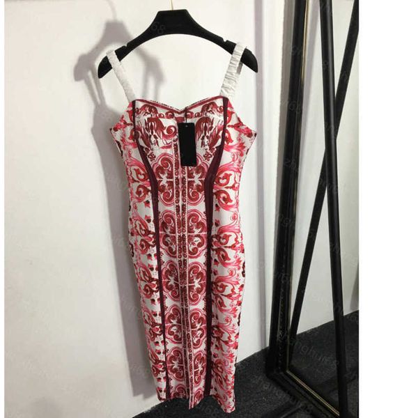 23ss womens designer clothing summer dresses women dress vintage print wrap hip slim-fit strap dress womens clothing a1, Black;gray
23ss womens designer clothing summer dresses women dress vintage print wrap hip slim-fit strap dress womens clothing a1, Black;gray