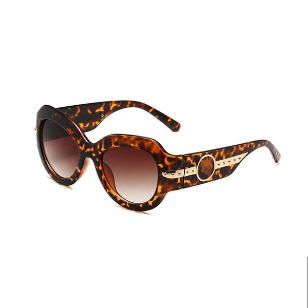 

Designer Polarized Sunglasses Eyewear Sun Glasses Goggles for Men Women Luxury Large Round UV400 Anti-reflection Full Frame Summer Sports Beach Holiday Leopard Tea