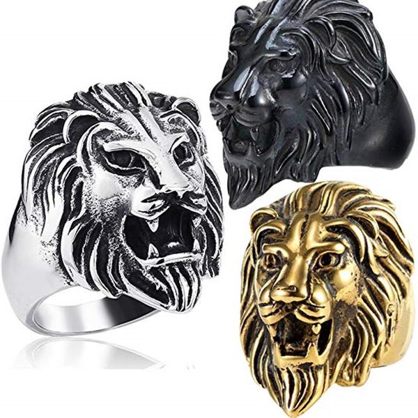 vintage large lion head ring leo men's finger ring retro gold silver black punk style lion ring hip hop jewelry full size wholesale
vintage large lion head ring leo men's finger ring retro gold silver black punk style lion ring hip hop jewelry full size wholesale