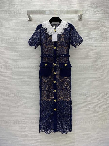 lace fabric designer womens dresses floral embroidery hollow out see-through slim version music festival short-sleeved dress designers cloth, Black;gray
lace fabric designer womens dresses floral embroidery hollow out see-through slim version music festival short-sleeved dress designers cloth, Black;gray